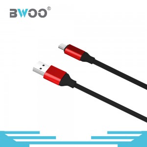 Bwoo Factory Wholesale Colorful 1.2M Soft Glue USB Charging Cable with Lightning, Micro, Type-C Connector Available