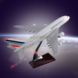 Scale Model Aircraft Resin crafts Airbus 380 Air France Plane Model Engine Blade Hollow Design