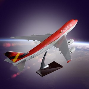 Static Model Plane Simulation Aircraft Model Factory OEM Avianca S.A. Airlines Boeing 747 Resin