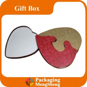 color printed empty heart shaped gift boxindian wedding gift box