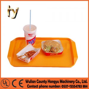 Rectangular Fast Food Tray Plastic Plate Food Grade