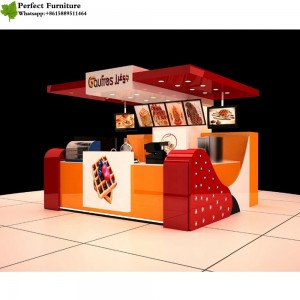 High quality commercial mall bakery display kiosk & cupcake kiosk design for sale