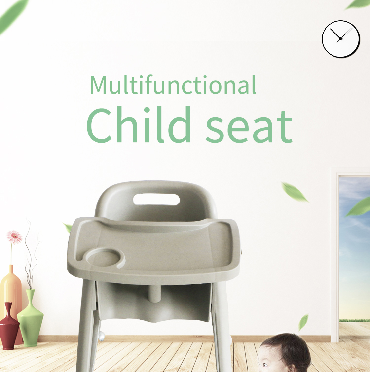 Sturdy Plastic Grey High Chair