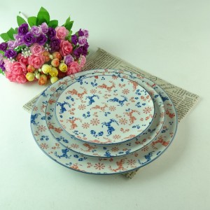 Ceramic Christmas dinner plates Wholesale ceramic plates Christmas