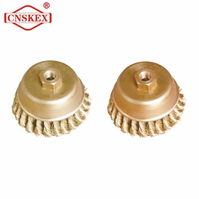 non sparking tool Brass Cup Kont Wire Brass Phosphor Copper rust removal cleaning