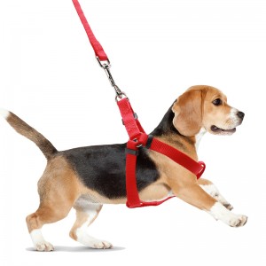 Factory wholesale adjustable durable dog leash and harness set