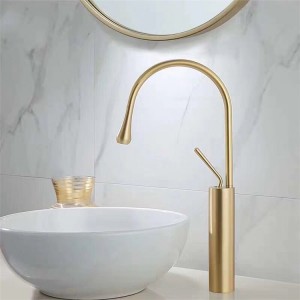 YL-02766GS water saving brass bathtub basin faucet luxury gold bathroom faucet