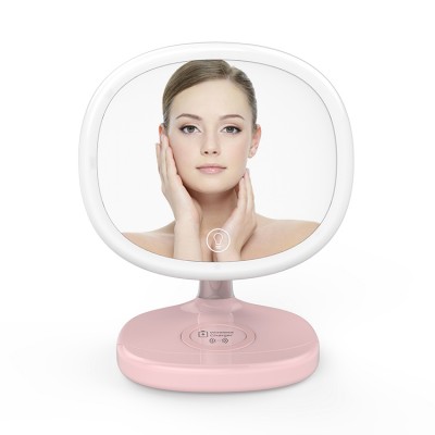 Mirror lamp with wireless charger