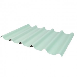Light Weight PVC Corrugated Sheet ASA Plastic Roof Tiles For Warehouse FG-1030W