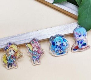 custom printed acrylic charms,printed acrylic anime keychain cartoon keychain