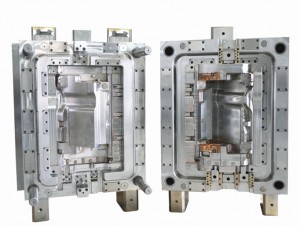 Plastic injection mould for automotive interior