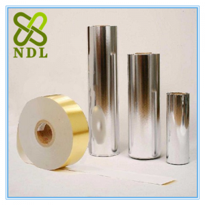 High wet strength metalized paper