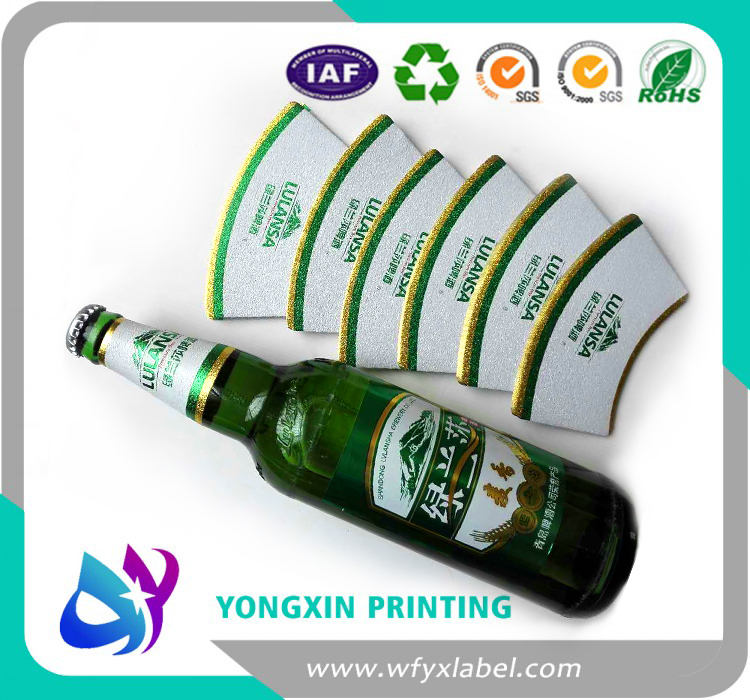 High glossy metallized beer bottle labels