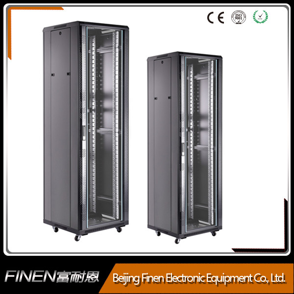 AS Network Server Cabinet Rack Enclosure Glass Door Lock 800MM Deep